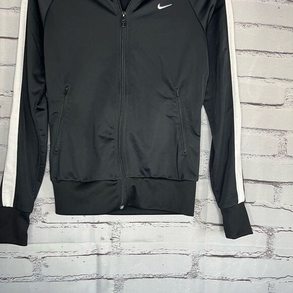 Nike The Athletic Dept Full Zip Track Jacket Black White Stripes Size S SP Y2K - Picture 4 of 15